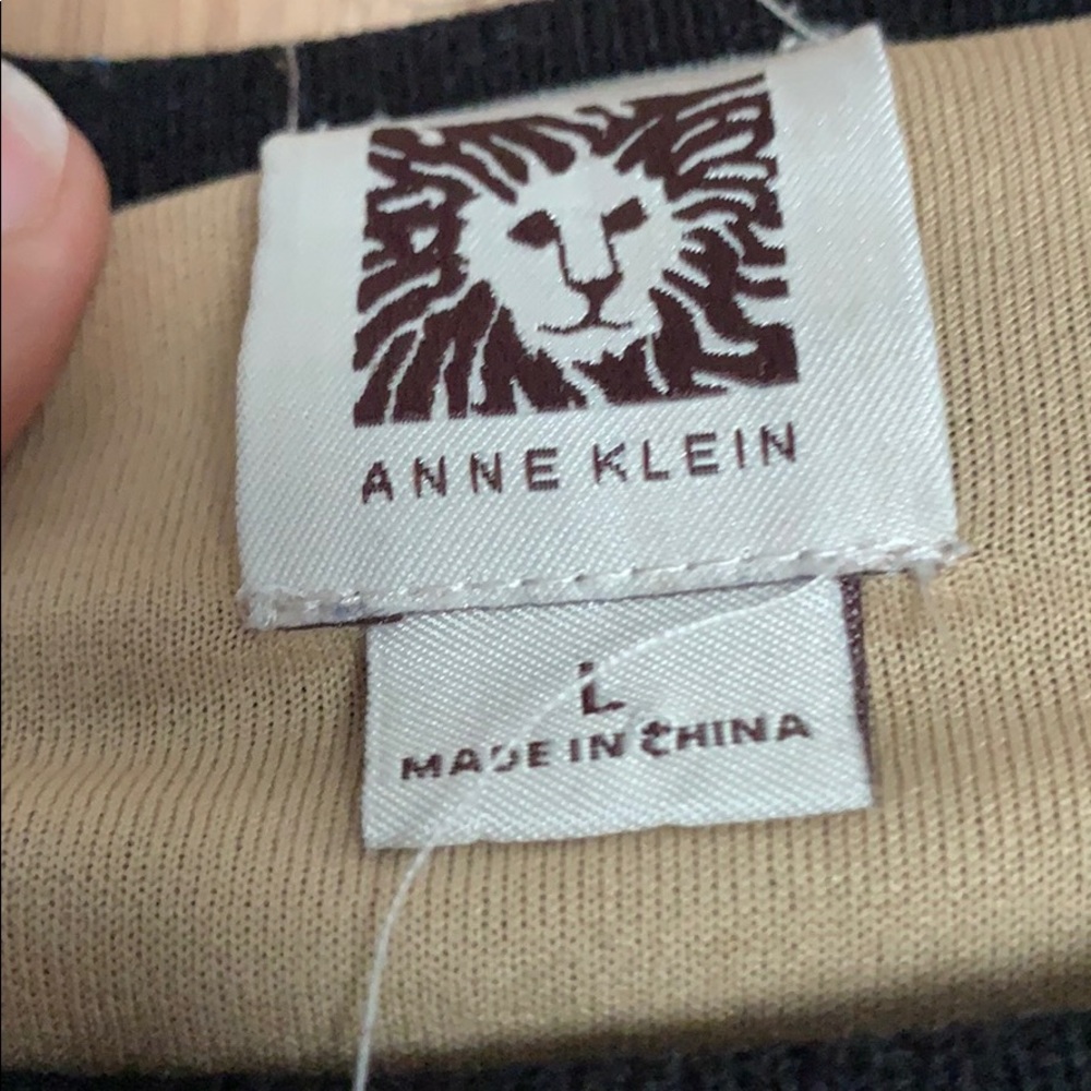 Anne Klein L Black Knit Dress